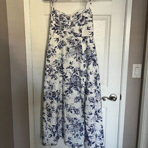 Petal & Pup Azelia Floral Tie Strap Midi Dress